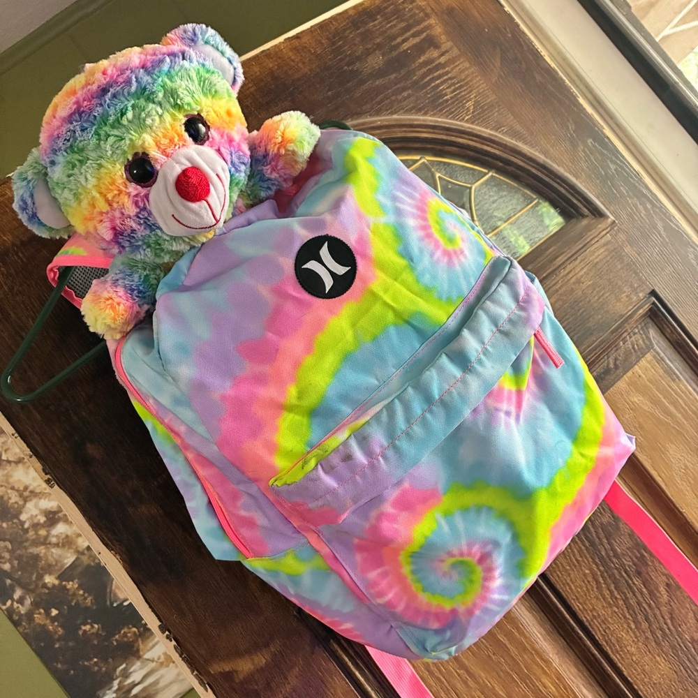 NWOT Hurley Renegade Aerial Tie-Dye Backpack PLUS FREE GIFT!! πβ€οΈππ«Άπ½βπΌ - Picture 6 of 8